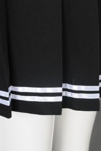 GH205 manufacturing bust cheerleading skirt custom pleated cheerleading skirt rehearsal invisible zipper cheerleading skirt supplier  a line cheer skirt detail view-2